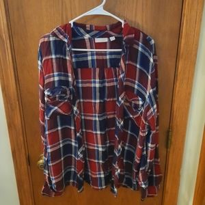 New york and company plaid tunic